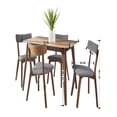 thumbnail image 2 of Comedor Megan nogal con lino gris, 2 of 2