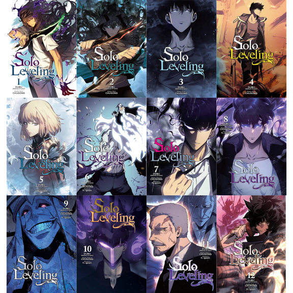 Solo Leveling Volumes 1-12 | Complete Manga Series Set by Chugong | 12 Book Collection