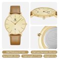 thumbnail image 6 of A ALPS Woman Watches Simple Watch for Woman Analog Ultra Thin Minimalist Wristwatches with Leather Strap Gifts for Women, 6 of 8