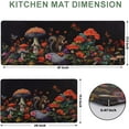 thumbnail image 2 of Mushroom Kitchen Mats for Floor, Squirrel Anti Fatigue Mats for Kitchen Floor, Vintage Black Non Slip Kitchen Rugs Cushioned Standing Mat for Laundry, Sink, Desk, Office, 2 of 6
