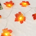thumbnail image 2 of Maple Leaves String Lights 4m/13.12ft 40LEDs Twinkle Hanging Lighting Decorations for Christmas Halloween, 2 of 10