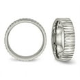 thumbnail image 4 of Mens 6mm Textured Titanium Wedding Band Ring, 4 of 5