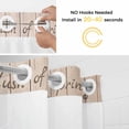 thumbnail image 2 of No Hook Shower Curtains with Snap-in Liner Set, Eucalyptus Trucks Waterproof Hotel Style Bathroom Shower Curtain, Spring Rustic Floral Wooden Burlap Breathable Mesh Top Window Bath Curtains 72''x72'', 2 of 9