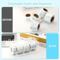 thumbnail image 4 of Adjustable Label Dispenser 4 Disks Sticker Roll Holder Acrylic Sticker Dispenser 9" x 3.5" x 3.5" Dissolvable Food Label Sticker Holder Organizer Label Stand for Date Sticker Label Desktop（No Label）, 4 of 8