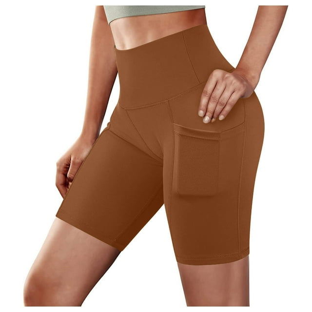 Timegard Plus Size Shorts for Women Running Ruched Comfy Shorts Casual Workout Shorts Elastic Waist