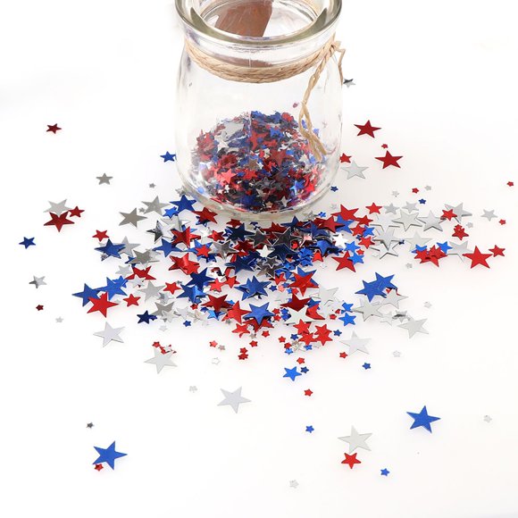 Clearance! Gspmoly Flag Color Pentagram Sequins Pvc Independence Day Decorations Flag Collection Clearance