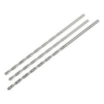 Uxcell High Speed Steel Straight Shank Twist Drill Bit 3mm 4mm Dia 120mm 160mm Length 3 Pack