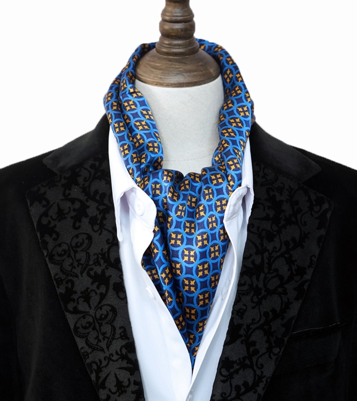 XUYUZUAU 100 Silk Scarves for Men Fashion Neck Scarf Double Layer Smooth  Business Casual Formal Paisely Pattern at  Men's Clothing store