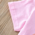thumbnail image 3 of Gbsyewxs Girls Tshirts Crew Neck Short Sleeve Letter Rainbow Print Fashion Summer Shirts For Kids Pink Size 2-3 Years, 3 of 8