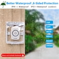 thumbnail image 4 of 2pcs Doorbell Cover Transparent Rainproof Doorbell Cover Doorbell Protector, 4 of 6