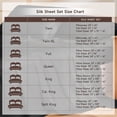 thumbnail image 7 of THXSILK 4 Pcs Silk Sheet Set, Luxury Bedding Sets, 1 Fitted Sheet, 1 Flat Sheet & 2 Pillowcase, 100% Natural Mulberry Silk,Queen Size, 7 of 7