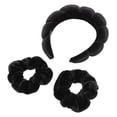 thumbnail image 2 of Diadema para lavarse la cara, 2 unidades, muñequeras de poliéster suave, juego de bandas para el cabello, 2 of 14