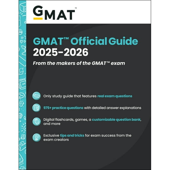 GMAT Official Guide 2025 - 2026: Book   Online Question Bank, (Paperback)