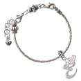 thumbnail image 2 of Delight Jewelry Silver Plated Small Gelato Script Initial - E - Rope Charm Bead Dangle with Mini 2026, 2 of 4