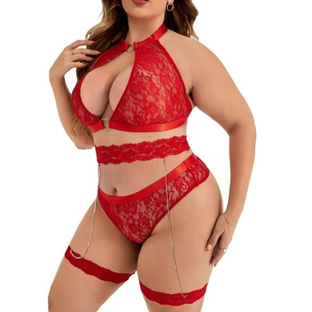 

4pack Sexy Sets Red Plus Size 4pack Sexy Lingerie (Women s)