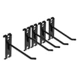 thumbnail image 3 of FITYLE 5Pcs Wall Hooks Hangers Hooks for Grid Wall Panel Iron Rustproof Multifunctional for Office Retail Shop Garage Household Show , black 10cm, 3 of 9