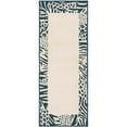 thumbnail image 6 of Unique Loom Outdoor Safari Collection Area Rug - Serengeti (2' x 5' 1" Runner Ivory/Blue), 6 of 9