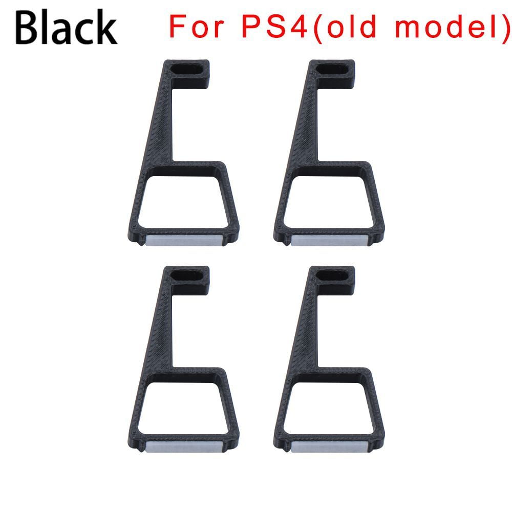 4PCS Flat-mounted Horizontal Feet Heighten Support Console Holder Stand  Bracket Cooling Legs BLACK 1 SET FOR PS4(OLD MODEL) 