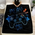 thumbnail image 3 of LHSHID Bedding Gaming Throw Blanket Super Soft Fleece Gamer Gift for Couch Sofa for for Kids Boys Teens Video Game 50x60in, 3 of 6