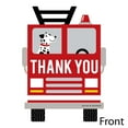 thumbnail image 3 of Big Dot of Happiness Fired Up Fire Truck - Shaped Thank You Cards - Firefighter Baby Shower Birthday Party Thank You Cards with Envelopes - Set of 12, 3 of 7