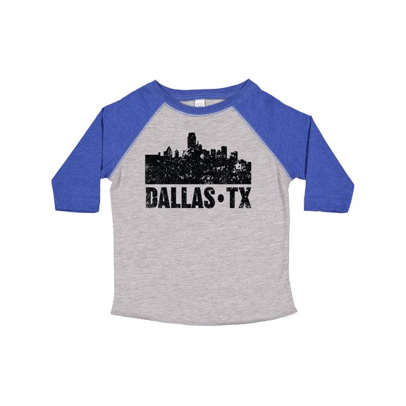 Inktastic Dallas Texas City Skyline with Grunge Boys or Girls Toddler T-Shirt