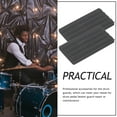 thumbnail image 3 of RUNROTOO Anti-slip Drum Guards 2Pcs Rectangle Rubber Bass Drum Hoop Guard Protection 5.9x1.2in, 3 of 8