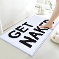 thumbnail image 4 of DUIDY Get Naked Bath Mats Non Slip (16\u201dx24\u201d) Microfiber Absorbent Cute Bath Rugs Funny Bathroom Decor for Apartment Bath mat for Tub and Shower Machine Washable White, 4 of 8
