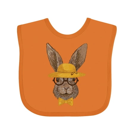

Inktastic Hipster Easter Bunny Gift Baby Boy or Baby Girl Bib