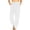 White, variant on Elainilye Fashion Womens Pants High Waist Sweatpants Casual Solid Color Drawstring Loose Trousers Long Pants,Black