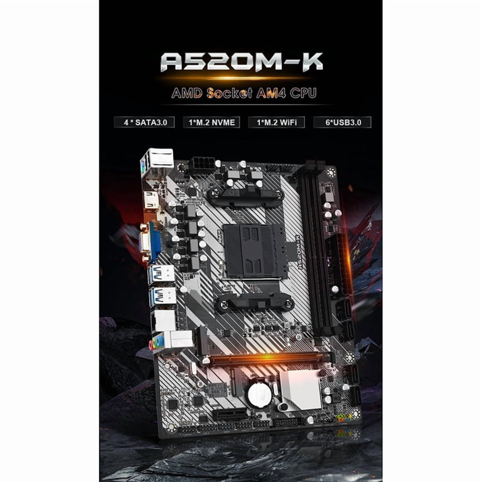 ASRock A520M-HDV Micro ATX AMD Motherboard, AM4 AMD A520