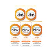 5 Pack - Blink Triple Care Lubricating Eye Drops – Long-Lasting Hydration for Moderate to Severe Dry Eyes, Moisturizes & Soothes with Hyaluronate, 0.34 Fl Oz