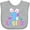 AC-Heather Grey, variant on Inktastic My 1st Easter One with Bunny Ears and Tail Boys or Girls Baby Bib