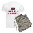 thumbnail image 6 of CafePress - See EU Later! Men's Light Pajamas - Men's Light Loose Fit Cotton Pajama Set, 6 of 7