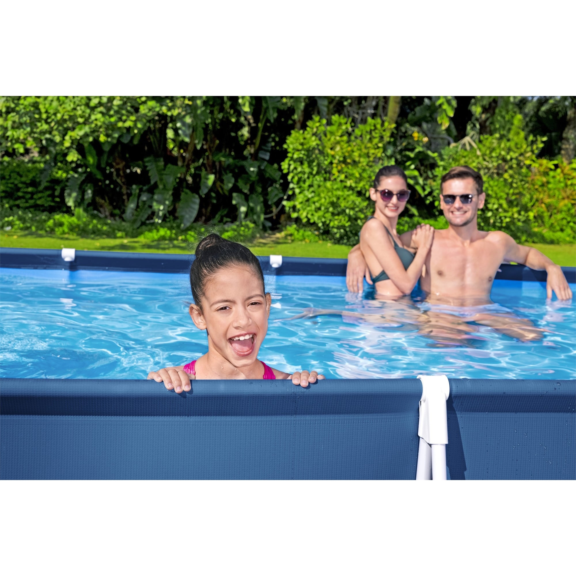 Open Box Bestway 13'x7'x32" Rectangular Above-Ground Pool (Pool Only)
