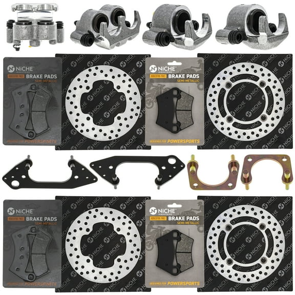 Niche Brake Rotor Caliper Pad Kit for Polaris Ranger 500 700 800 XP 900 UTV MK1008033