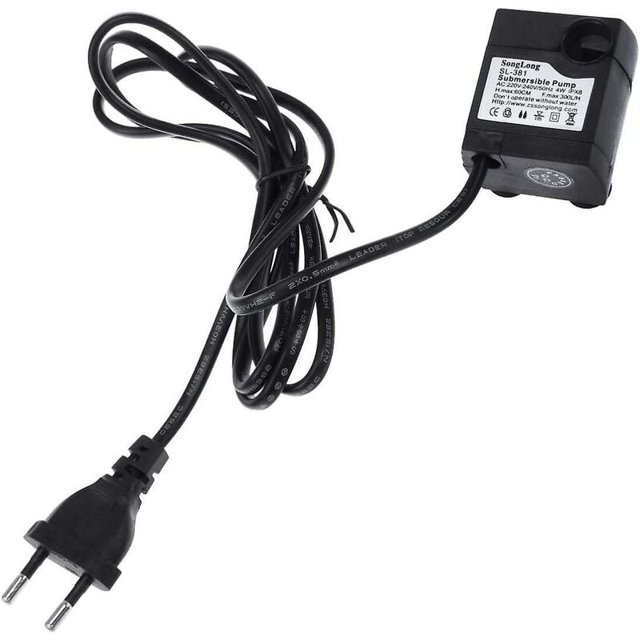 300L/H 5W Ultra Quiet Submersible Water Pump for Fountain Aquarium Pond (EU Plug)