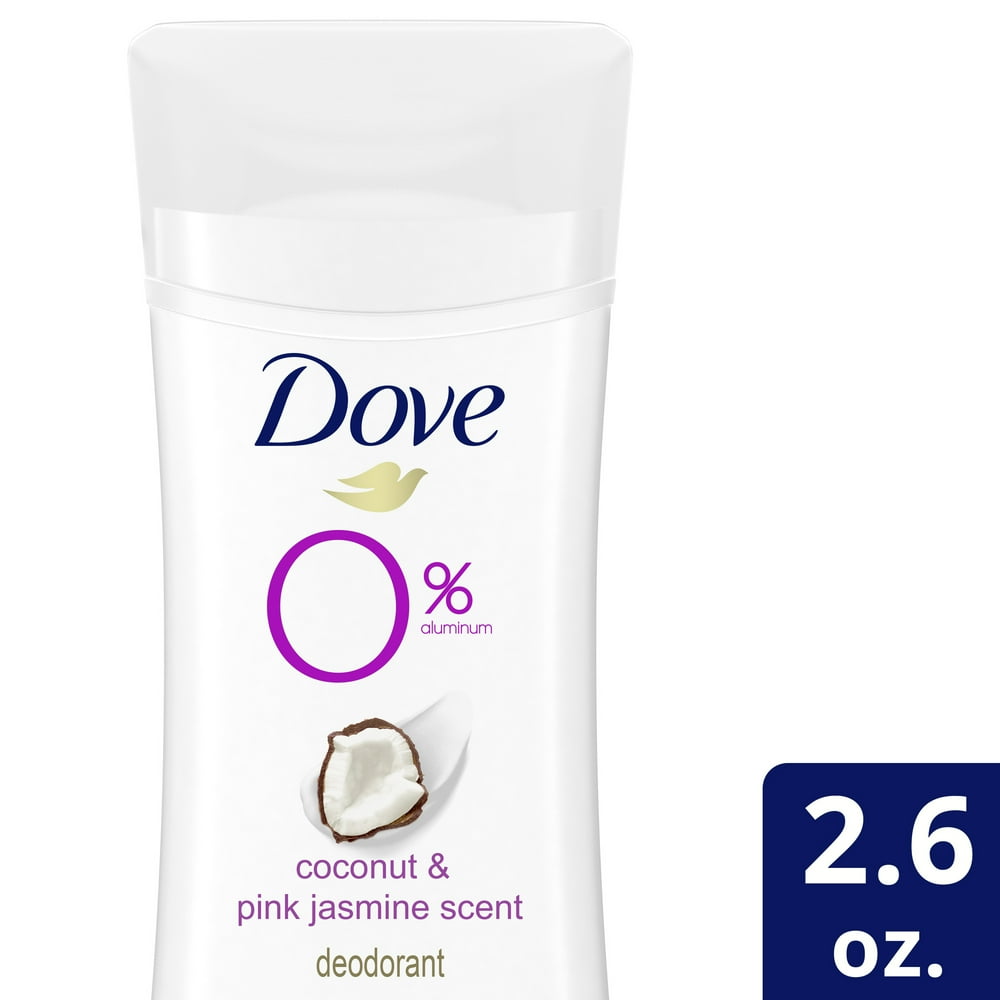 Dove 0 Aluminum Deodorant Coconut and Pink Jasmine 2.6 Oz. Walmart
