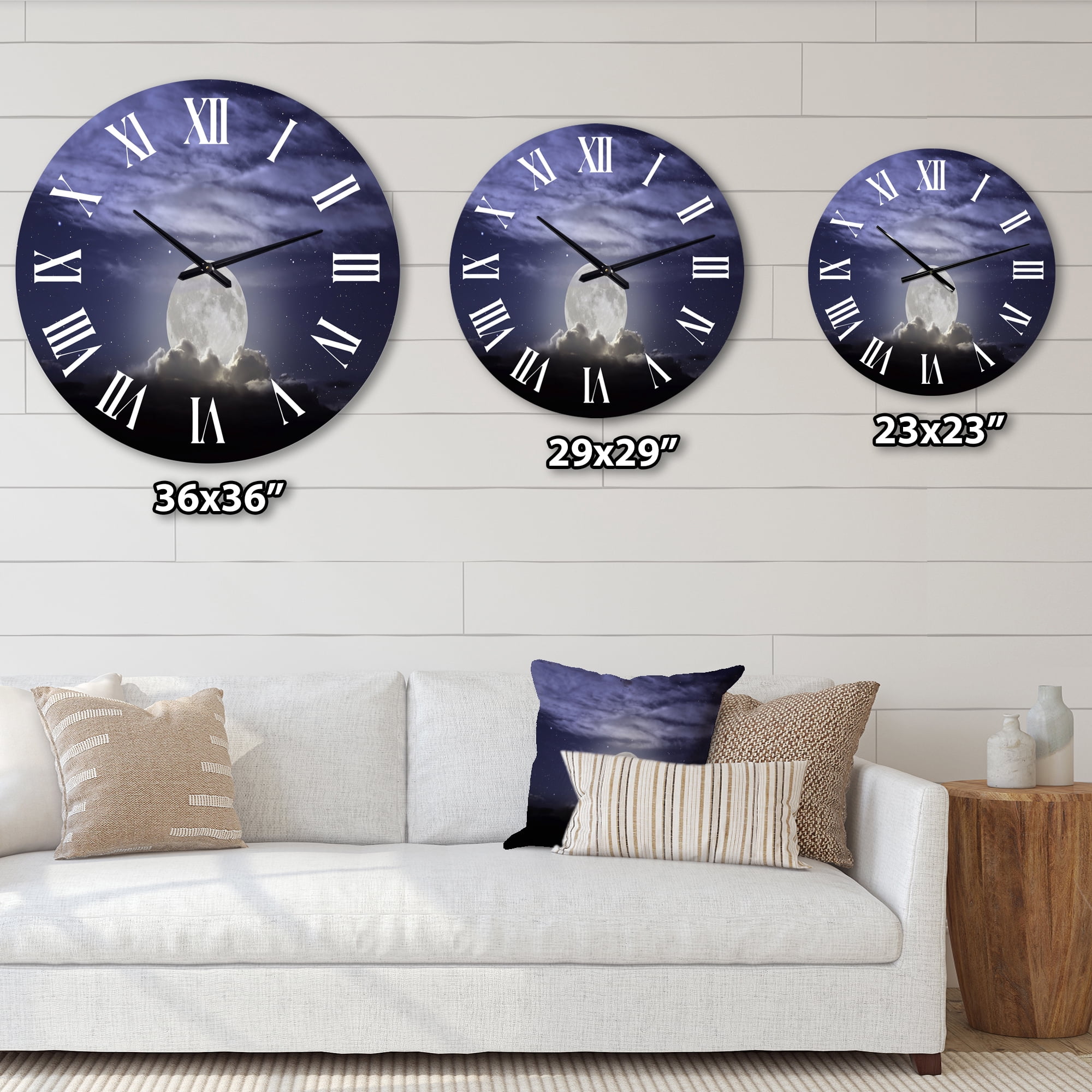 Designart 1 in Coastal Wall Clock