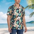thumbnail image 5 of Balery Labrador Retriever Dog Print Men's Hawaiian Shirts Short Sleeve Beach Shirt Relaxed Fit Vacation Button Down Shirts-X-Large, 5 of 9