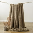 thumbnail image 3 of Luxury White Fluffy Faux Fur Throw Blanket, Large Fur Blankets and Throws for Couch, Bed, Super Soft Cozy Warm Plush Fuzzy Fur Throws with Long Pile, 60"x80", 3 of 9