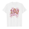 thumbnail image 3 of iTNHFP Hauts d'Été pour Adolescentes Enfants Mode Décontractée Imprimé Col Rond T-Shirt Manches Courtes Ample 9275, 3 of 3