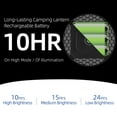 thumbnail image 4 of Tent Light Hanging for Camping,Bright LED Rechargeable Portable Lantern for Vendor Booths,Waterproof Outdoor Lights with Battery Power, Camp Lamp Light with Magnet for Outdoor Glamping(Black), 4 of 6