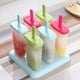 thumbnail image 3 of EeaseMX Moldes de plástico para paletas de hielo de 6 cavidades con colores de caramelo de moda, 3 of 7