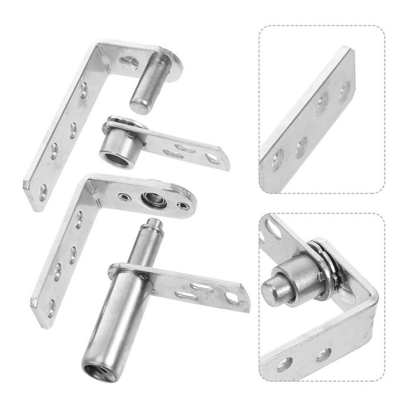WHAMVOX 1 Set Heavy Duty Self Closing Hinges Cafe Doors Hinges Stainless Steel Swinging Door Hardware Swing Hinges Bar Door Hinges for Home Office
