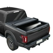 JDMSPEED Soft 4-Fold Truck Bed Tonneau Cover Compatible with 2004-2014 Ford F-150,2005-2008 Lincoln Mark LT Tonneau Cover 6.5ft (78in) Bed