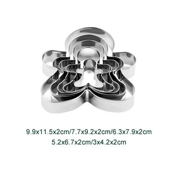 Stainless Christmas man shaped cookie cutters