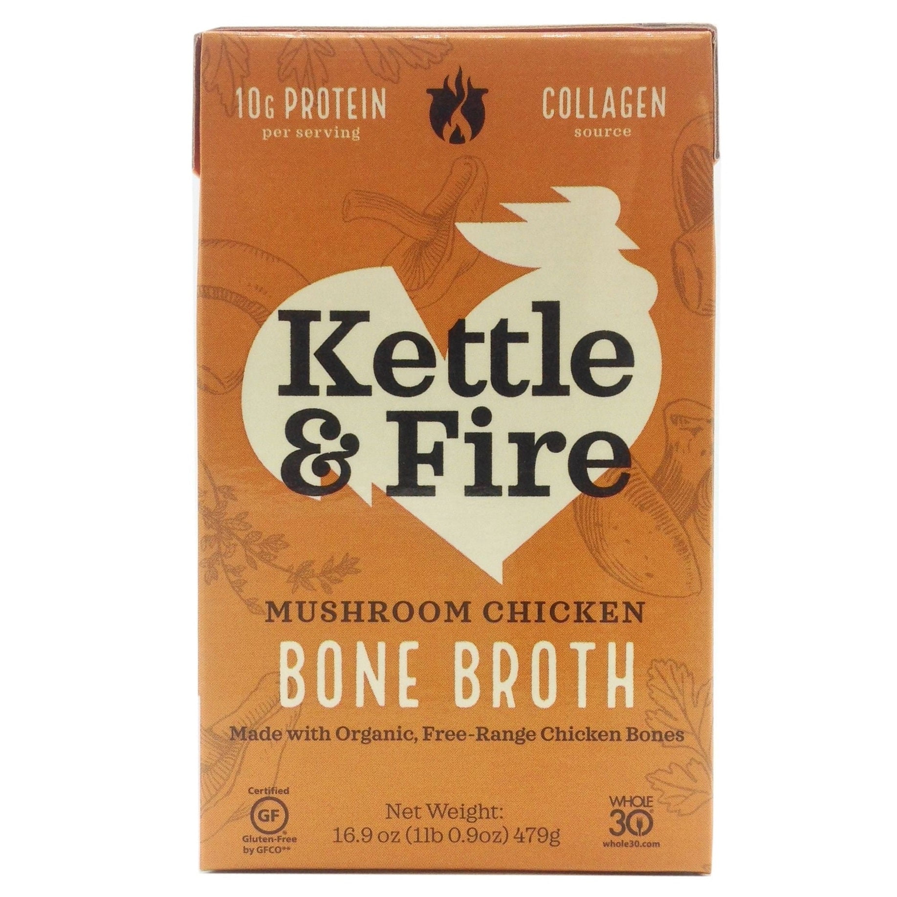 Kettle and Fire Bone Broth (16.9oz) Flavor Mushroom Chicken