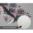 thumbnail image 6 of S4Sassy Modern Vintage Floral Arch Wallpaper - Green Wall Covering, 25" x 240" Self-Adhesive Textured Vinyl Walls Paper, Decorative Walls Wrap, Easy DIY Wall Covering For Bedroom, Cabinets, 6 of 9