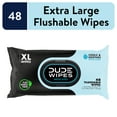 thumbnail image 2 of (2 pack) DUDE Wipes Flushable Wipes, XL Medicated Wet Wipes for Hemorrhoid Relief, Unscented, 48 Count, 2 of 9