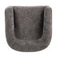 thumbnail image 4 of Tess Accent Chair in Modern Crystal Black Ribbed Linen on Solid Wood, 4 of 10